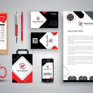 Sales desk branding design